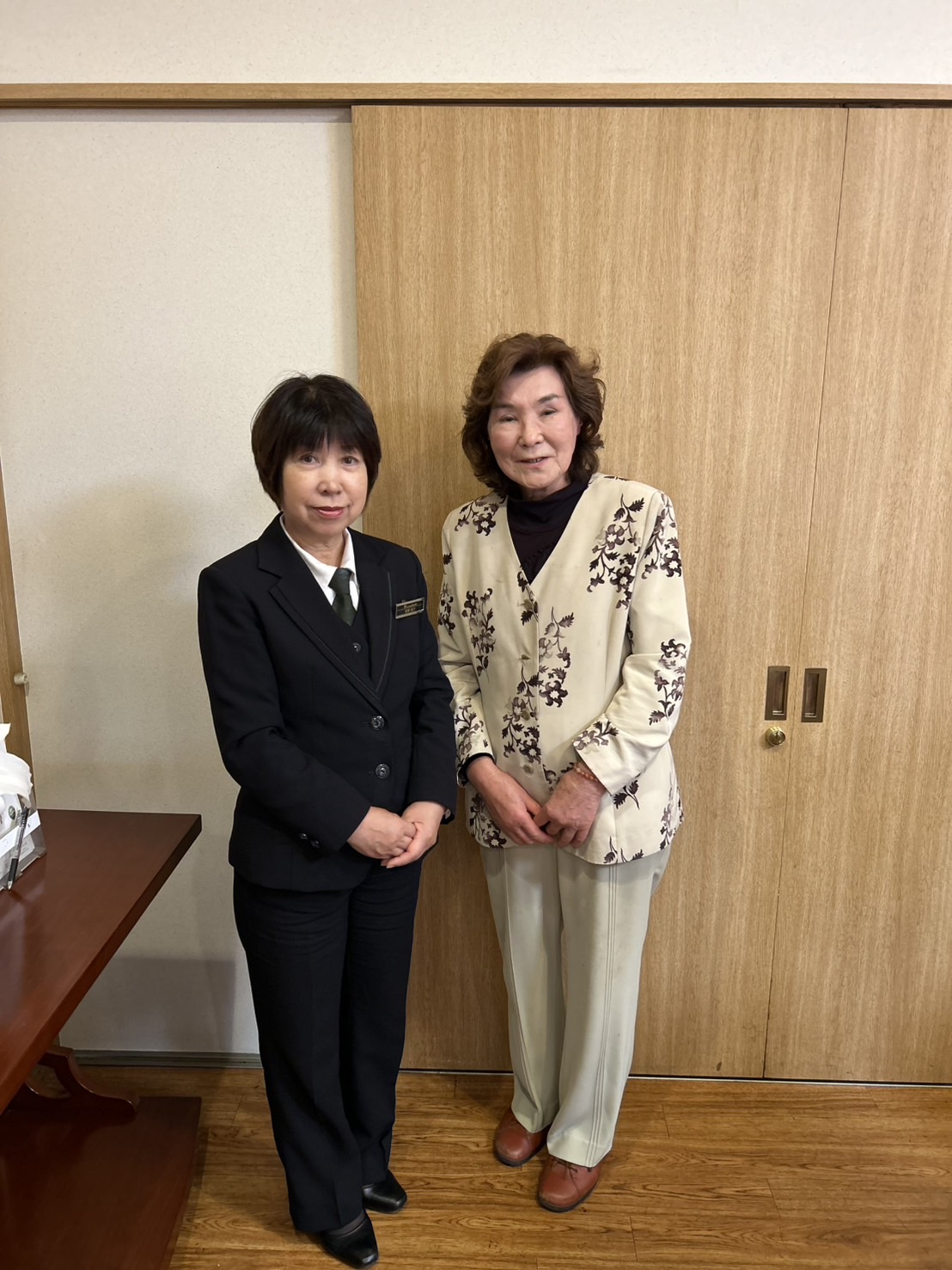 社長とお客様のお写真