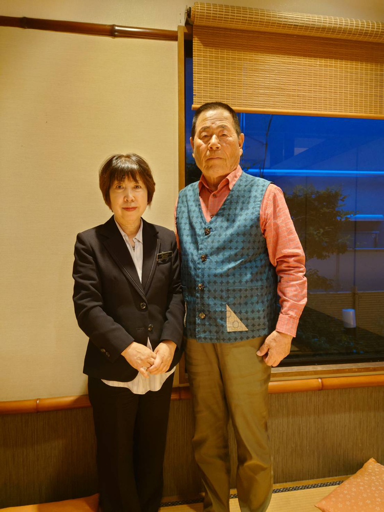 社長とお客様のお写真